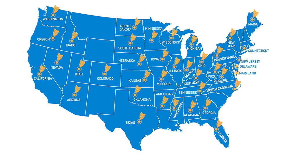 US Map of patients